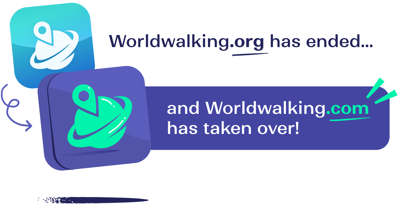 worldwalking.org has ended and worldwalking.com has taken over!